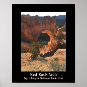 Poster Red Rock Arch Bryce Canyon National Park Utah