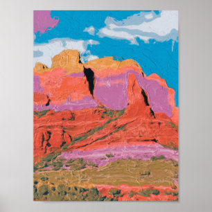 Poster Red Rock, Sedona, Arizona, Art moderne