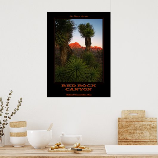 Poster Red Rock Sunrise (Cuisine)