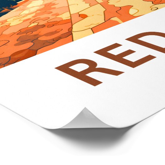 Poster Red Rocks Colorado Imprimer (Coin)