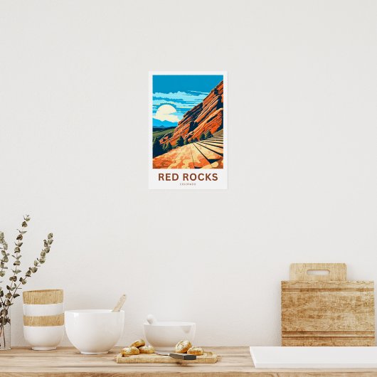 Poster Red Rocks Colorado Imprimer (Cuisine)