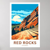 Poster Red Rocks Colorado Imprimer (Devant)
