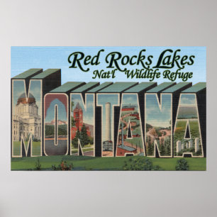 Poster Red Rocks Lake Park, Montana