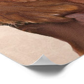 Poster Red Setter Chien Au Vin (Coin)