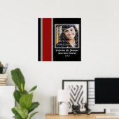 Poster Red & Silver School Graduation Frame Wall Art (Bureau à domicile)
