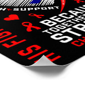 Poster Red Son combat est mon ami de combat Chd Awareness (Coin)