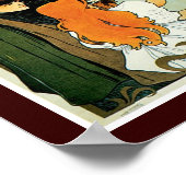 Poster Red Star Line Femme avec publicité fille (Coin)