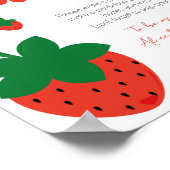 Poster Red Strawberry Anniversaire heure Capsule (Coin)