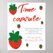 Poster Red Strawberry Anniversaire heure Capsule (Devant)