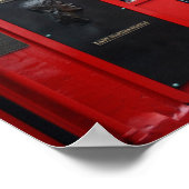 Poster Red Temple Bar pub dans l'affiche de Dublin (Coin)