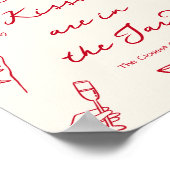 Poster Red Thats Amore Fête des mariées Devine Combien Ki (Coin)