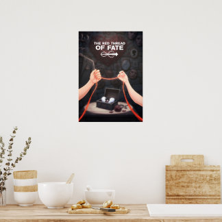 Poster Red Thread of Fate Heartbreak Gothic Fantasy
