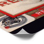 Poster Red Tips étiquette de cigare (Coin)