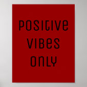 Poster Red vident positive (Devant)