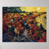 Poster Red Vineyard, Van Gogh (Devant)