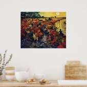 Poster Red Vineyard, Van Gogh (Cuisine)