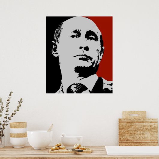Poster Red Vladimir Poutine (Cuisine)