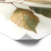 Poster Red Winging Blackbird Oiseau Art Imprimer l'affich (Coin)