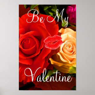 Poster Red Yellow Rose Valentine I