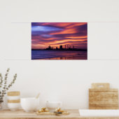 Poster Redcar Steel Works at Sunrise (Cuisine)