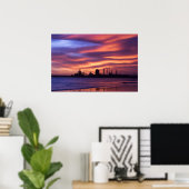 Poster Redcar Steel Works at Sunrise (Bureau à domicile)