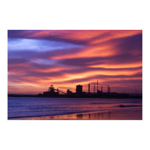 Redcar Steel Works at Sunrise