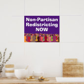 Poster Redécoupage non partisan maintenant (Cuisine)