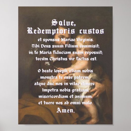 Poster Redemptoris Custos Imprimer (Devant)