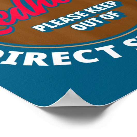 Poster Redhead Keep Out Of Sunlight - Funny Ginger  (Coin)