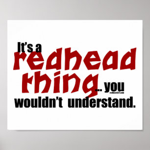 Poster Redhead Thing
