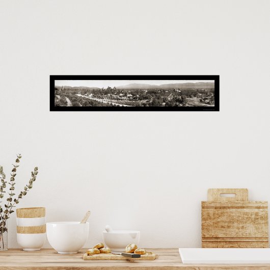 Poster Redlands CA Photo panoramique 1908 (Cuisine)