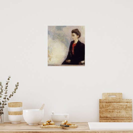 Poster Redon - Baronne Robert De Domecy (Cuisine)