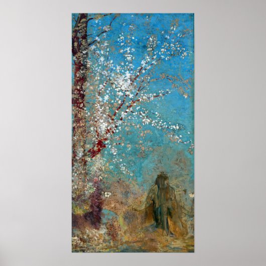 Poster Redon - Figure Sous Un Arbre En Floraison (Devant)