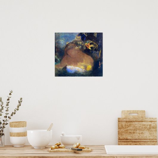 Poster Redon - Ophelia 1898 (Cuisine)