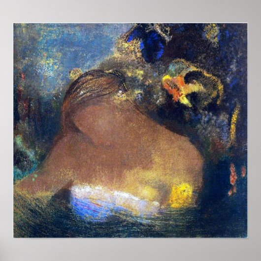 Poster Redon - Ophélie 1898 (Devant)