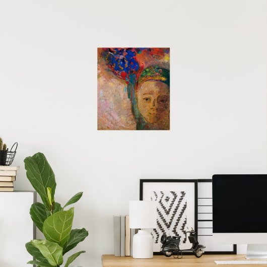 Poster Redon - Pensée 1905 (Bureau à domicile)