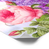 Poster Redoute Fleurs Vintages (Coin)