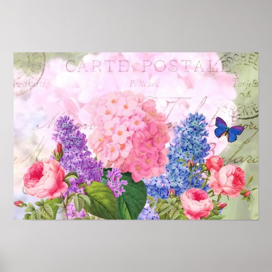 Poster Redoute Fleurs Vintages (Devant)