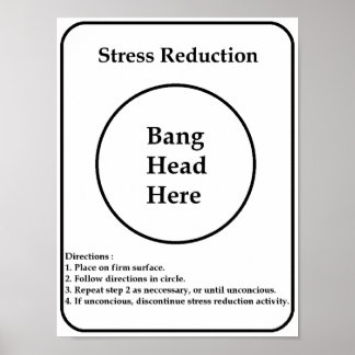 Poster Réduction du stress