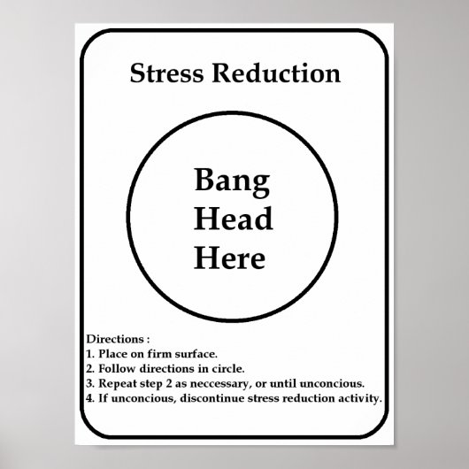 Poster Réduction du stress (Devant)