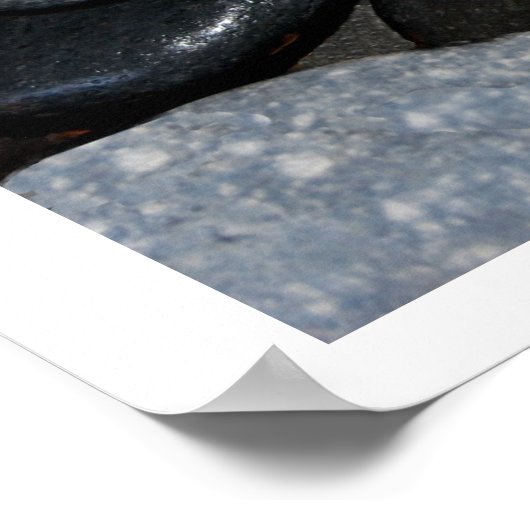 Poster réduire la réutilisation des roches recyle (Coin)