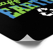 Poster Réduire la réutilisation du recyclage (Coin)