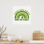 Poster Réduire la réutilisation du recyclage (Cuisine)