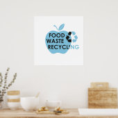 Poster réduire le gaspillage alimentaire (Cuisine)