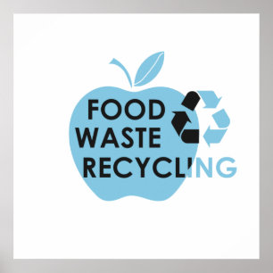 Poster réduire le gaspillage alimentaire