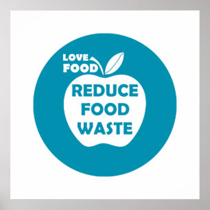 Poster Réduire le recyclage des déchets alimentaires écol