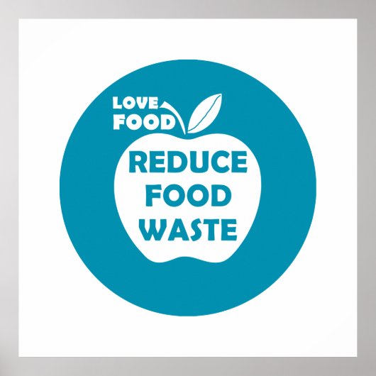 Poster Réduire le recyclage des déchets alimentaires écol (Devant)