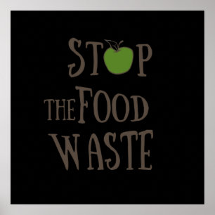 Poster réduire les déchets alimentaires