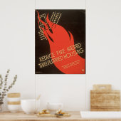 Poster Réduire les risques d'incendie grâce au logement p (Cuisine)