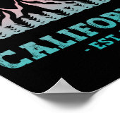 Poster Redwood National Park California Gradient (Coin)